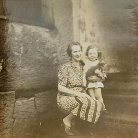 My grandmother and I, aged two.